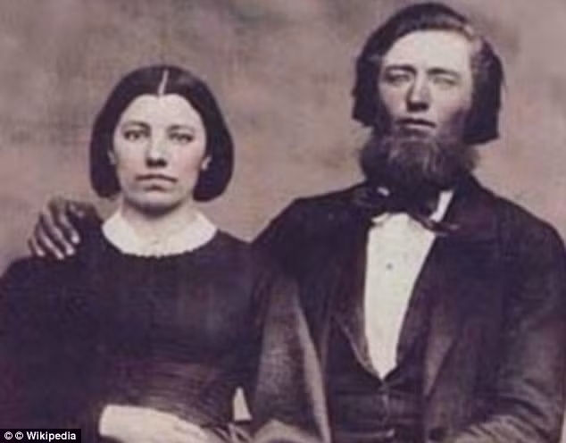 Ảnh thật của nhân vật Caroline và Charles Ingalls, hai nhân vật chính (bố mẹ của Laura) trong truyện