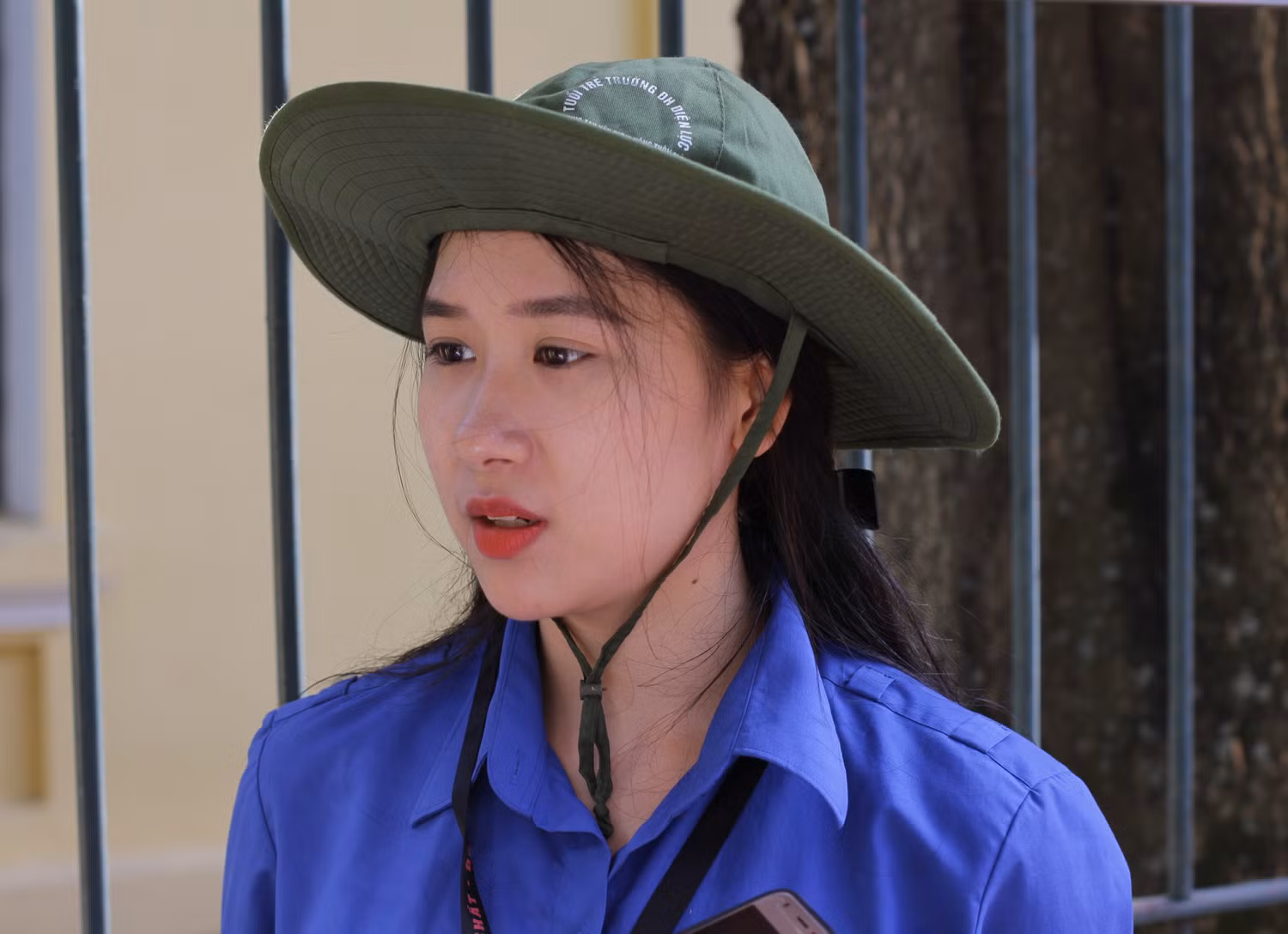 Sinh viên Nguyễn Thùy Dương (Trường Đại học Điện lực, ban Truyền thông chương trình “Tiếp sức mùa thi”).