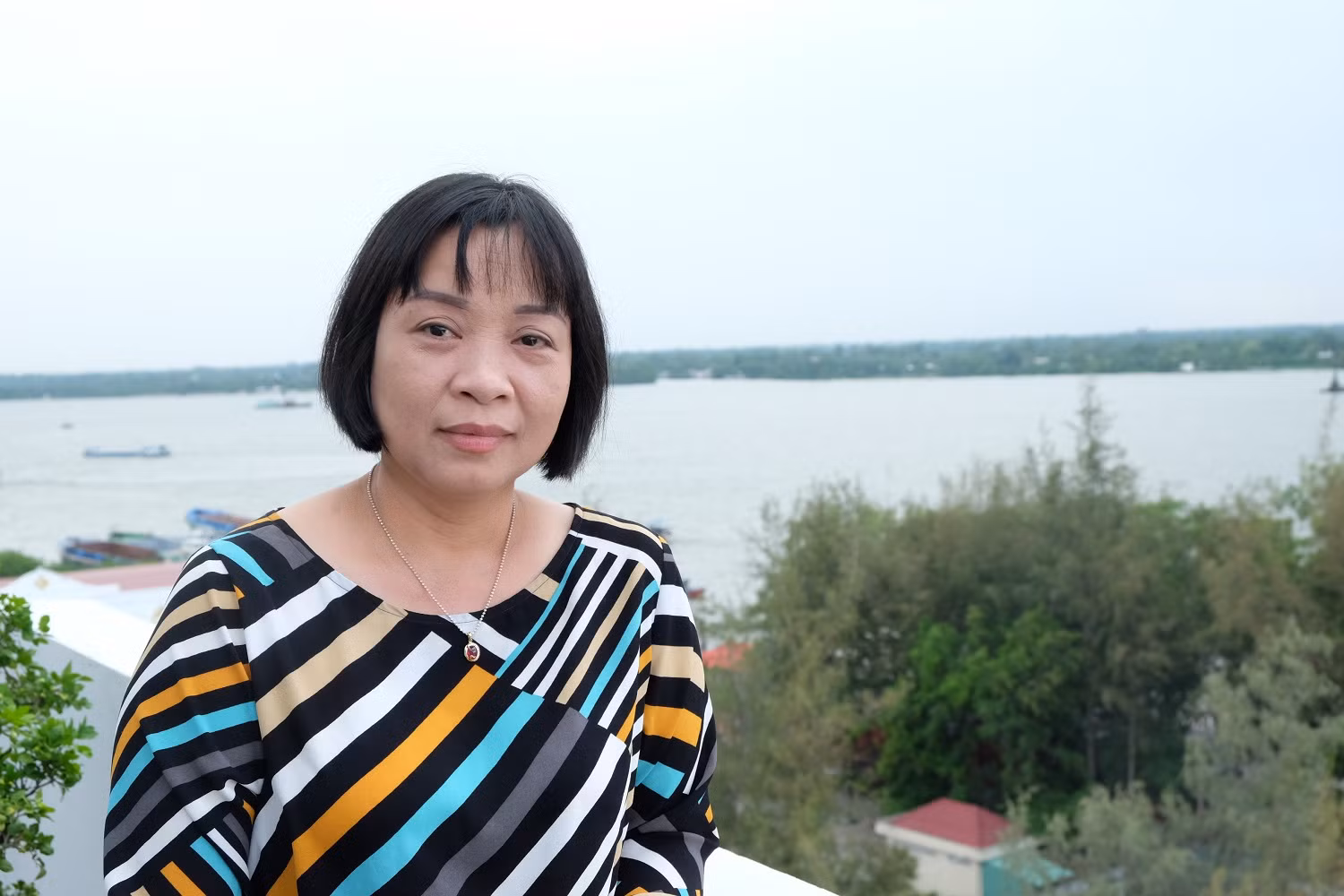 Cô Nguyễn Thị Anh Lương, trường Trung học phổ thông chuyên Lý Tự Trọng, thành phố Cần Thơ (Ảnh cô Lương cung cấp)