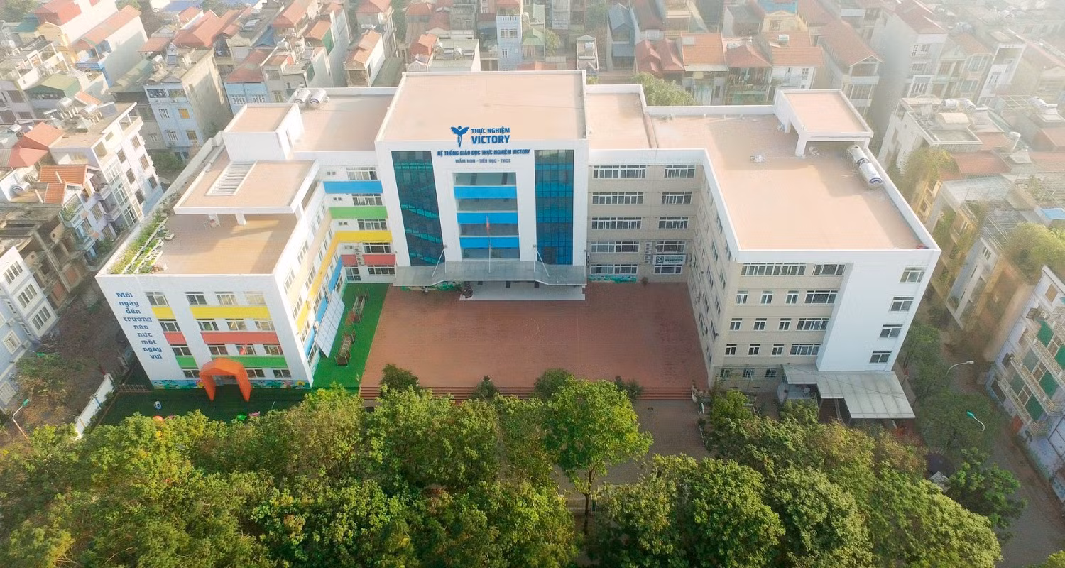 Hệ thống Giáo dục Thực nghiệm Victory nhìn từ trên cao (Ảnh website nhà trường)