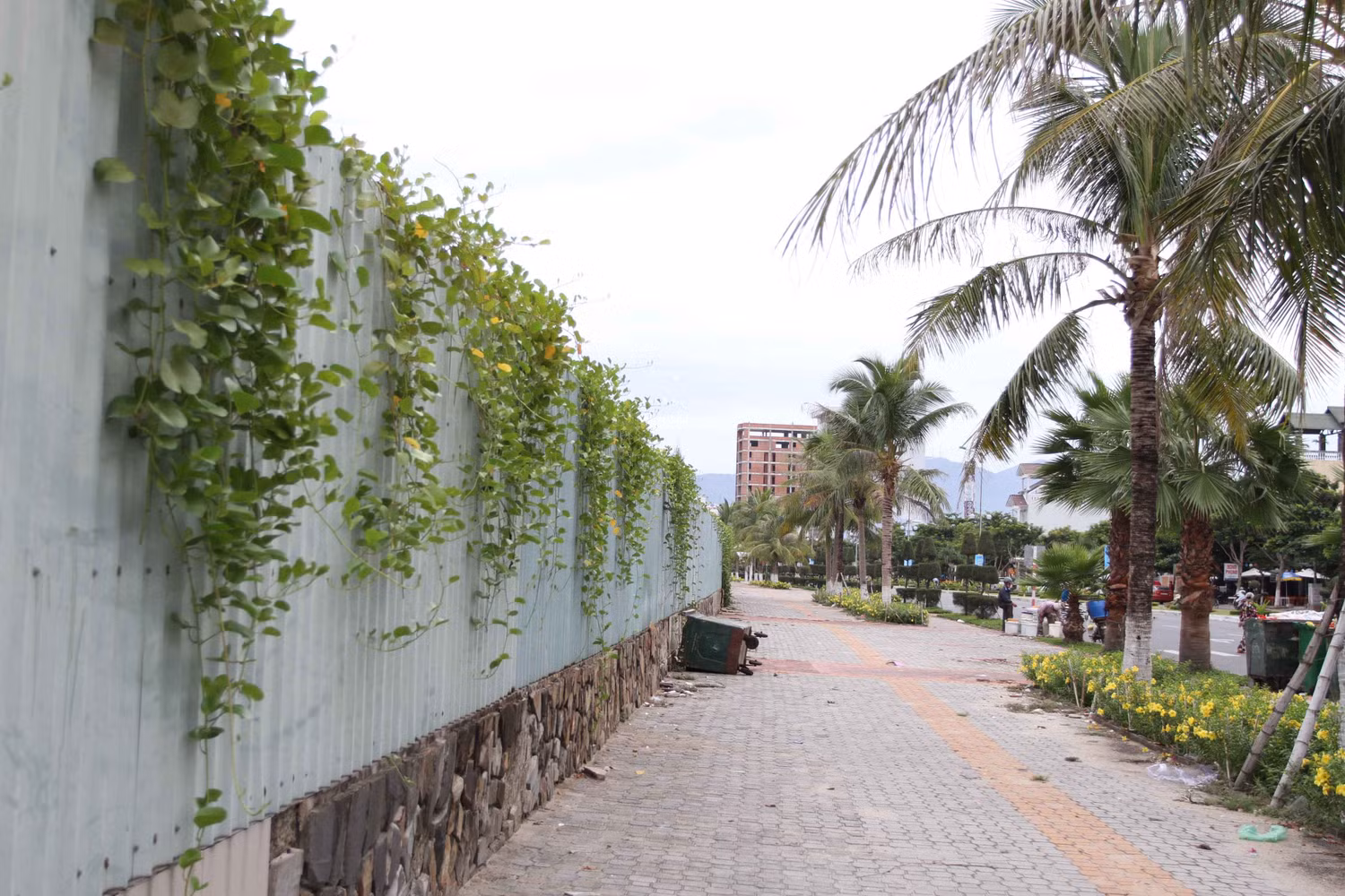Người dân sống dọc đường Nguyễn Tất Thành đoạn từ cầu Thuận Phước tới ngã ba Tôn Thất Đạm - Nguyễn Tất Thành dài hơn 1km bị dự án "bịt mặt" hướng ra biển, rất bức xúc. Theo họ, "sống trước biển mà không nhìn thấy biển".