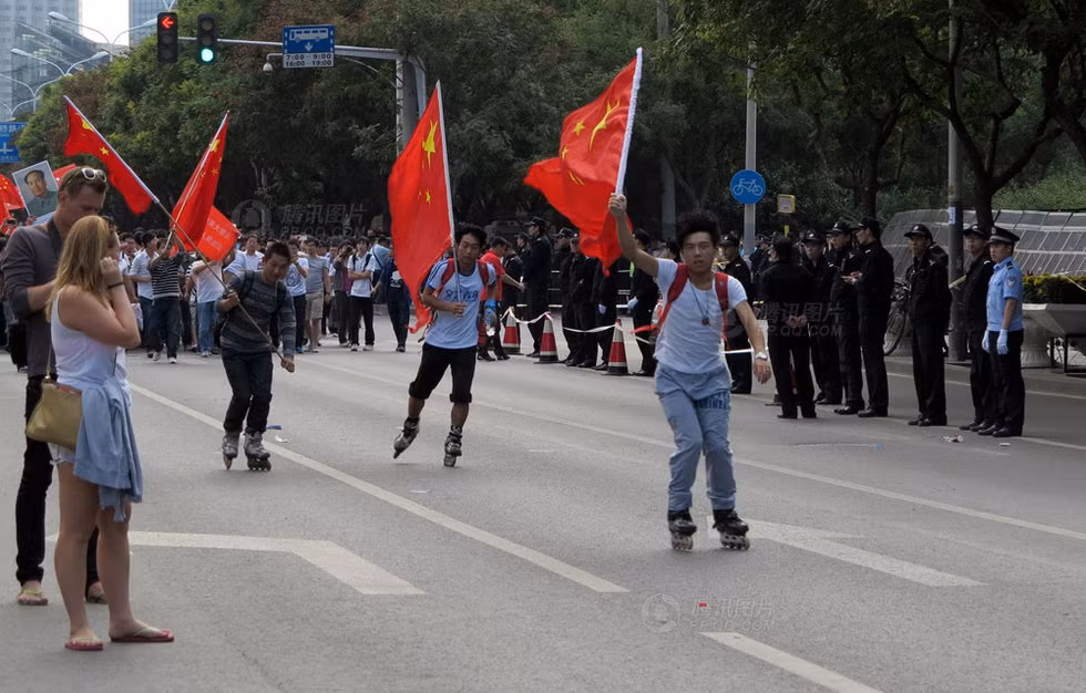 Giới trẻ Trung Quốc tham gia biểu tình