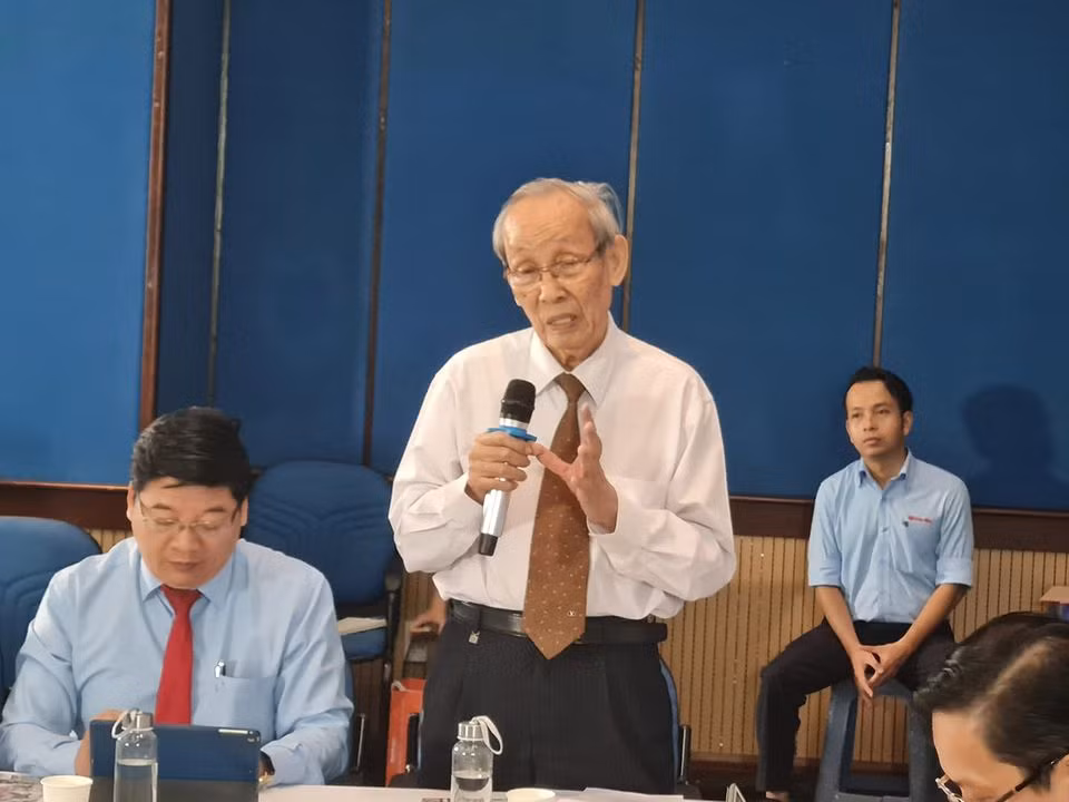 Giáo sư Trần Hồng Quân, Chủ tịch Hiệp hội các trường đại học, cao đẳng Việt Nam (ảnh: P.L)
