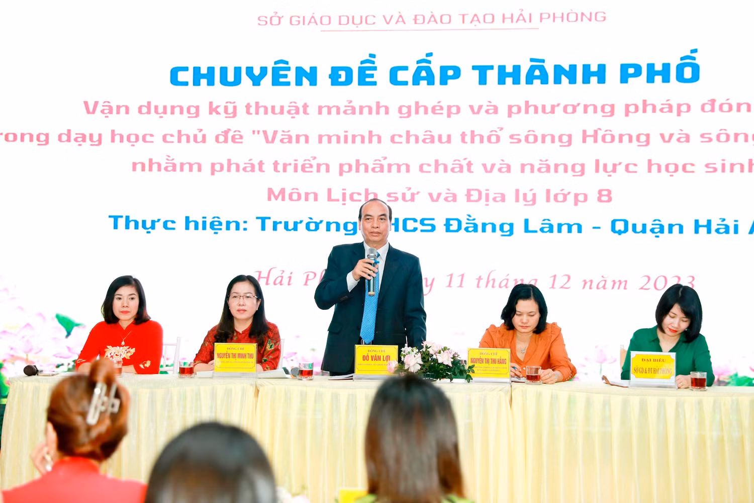Chuyên đề của Trường Trung học cơ sở Đằng Lâm được các đại biểu tham dự đánh giá cao (Ảnh: MH) Chuyên đề của Trường Trung học cơ sở Đằng Lâm được các đại biểu tham dự đánh giá cao (Ảnh: MH)