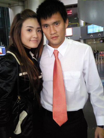 Khánh Chi và anh trai Lê Công Vinh.