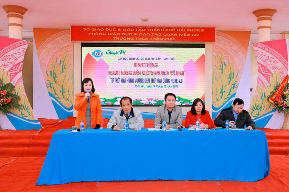 Chuyên đề của Trường Trung học cơ sở Trần Phú được các ngành, các nhà trường đánh giá cao (Ảnh: CTV)