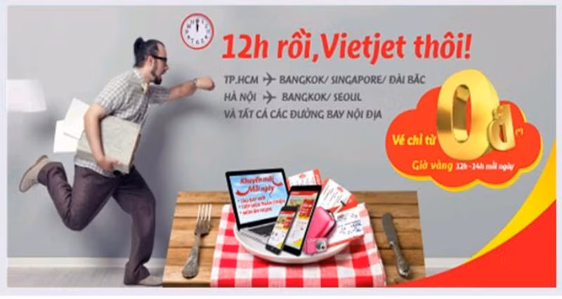 Vietjet liên tục có những chương trình giảm giá vé máy bay hàng ngày cho hành khách. Vietjet liên tục có những chương trình giảm giá vé máy bay hàng ngày cho hành khách.