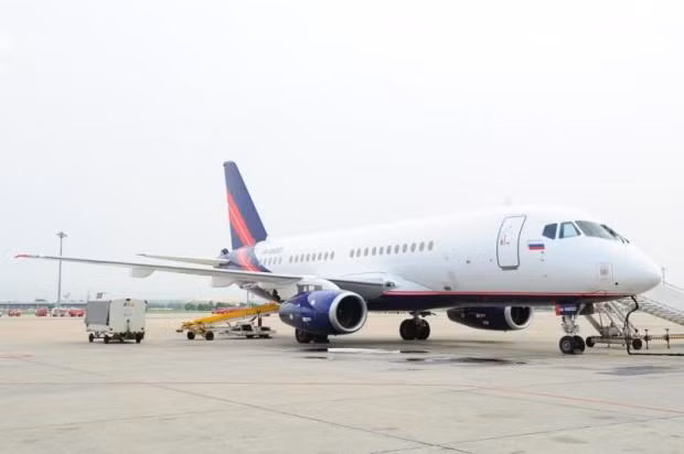 Máy bay Sukhoi Superjet SSJ100 của Nga. Ảnh: Bangkok Post. Máy bay Sukhoi Superjet SSJ100 của Nga. Ảnh: Bangkok Post.