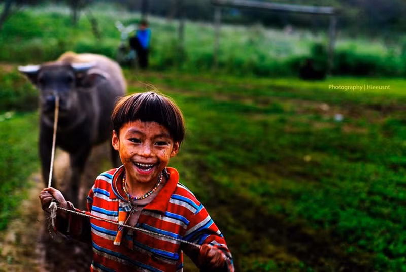 Nét cười tinh nghịch và đáng yêu