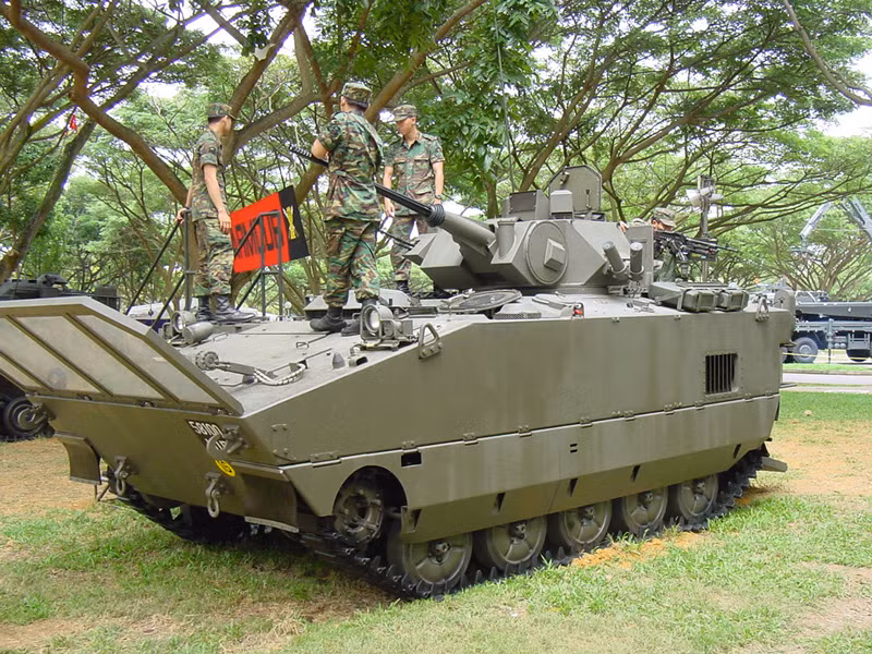 Xe bọc thép AMX-10P.