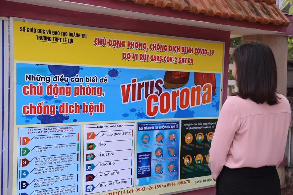 Trường Lê Lợi chủ động, phòng chống dịch bệnh Covid-19.