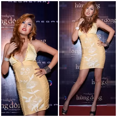 Tuy nhiên, tư thế pose hình này khiến cô vớt vát chút ít đường cong đang dần biến mất trên cơ thể của mình.