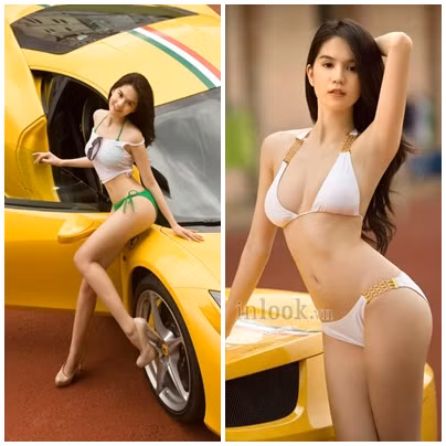 Đồng thời cũng sở hữu số đo 3 vòng khá hoàn hảo và một cơ thể nuột nà, trắng mịn.