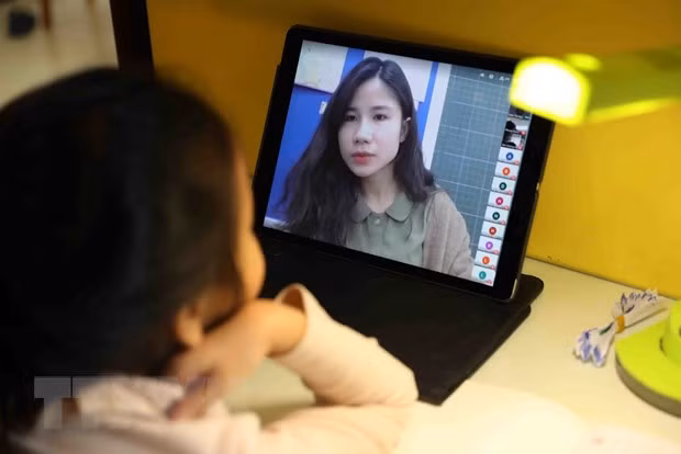 Hà Nội yêu cầu quá trình tổ chức dạy online thì nhà trường phải đảm bảo tính khoa học, sư phạm, chất lượng và không được thu bất kỳ khoản tiền nào. (Ảnh minh họa: TTXVN)