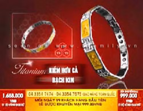 Thành phần chính của vòng titan quảng cáo trên mạng này thực chất chỉ là sắt. Thành phần chính của vòng titan quảng cáo trên mạng này thực chất chỉ là sắt.