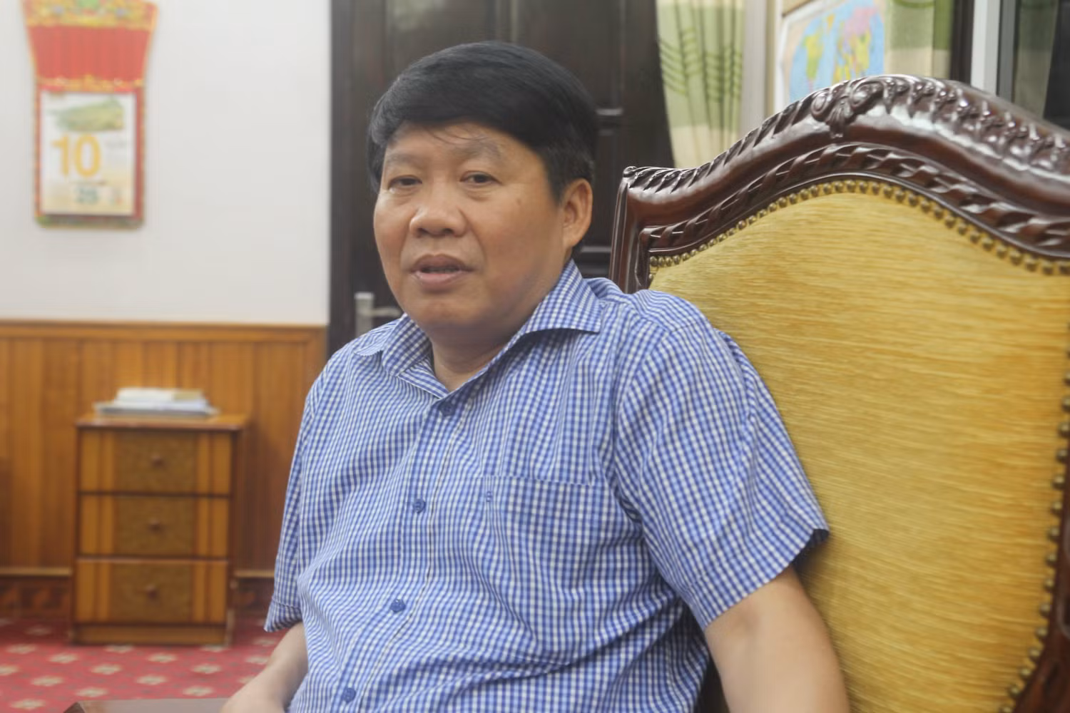 Thạc sĩ Nguyễn Xuân Thủy trao đổi với phóng viên. (Ảnh: Đỗ Thơm)