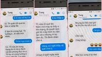 Một số tin nhắn thầy giáo môn Địa lý, chủ nhiệm N.Đ.T. gửi cho nữ sinh M. có nội dung tình cảm (Ảnh: facebook Trà My) Một số tin nhắn thầy giáo môn Địa lý, chủ nhiệm N.Đ.T. gửi cho nữ sinh M. có nội dung tình cảm (Ảnh: facebook Trà My)