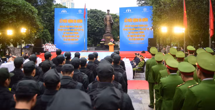 Lễ phát động. Ảnh: Hà Nội mới