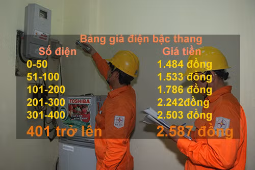 Không ít chuyên gia cho rằng, bảng giá điện tính theo bậc thang có lợi cho ngành điện. Ảnh: TTXVN.