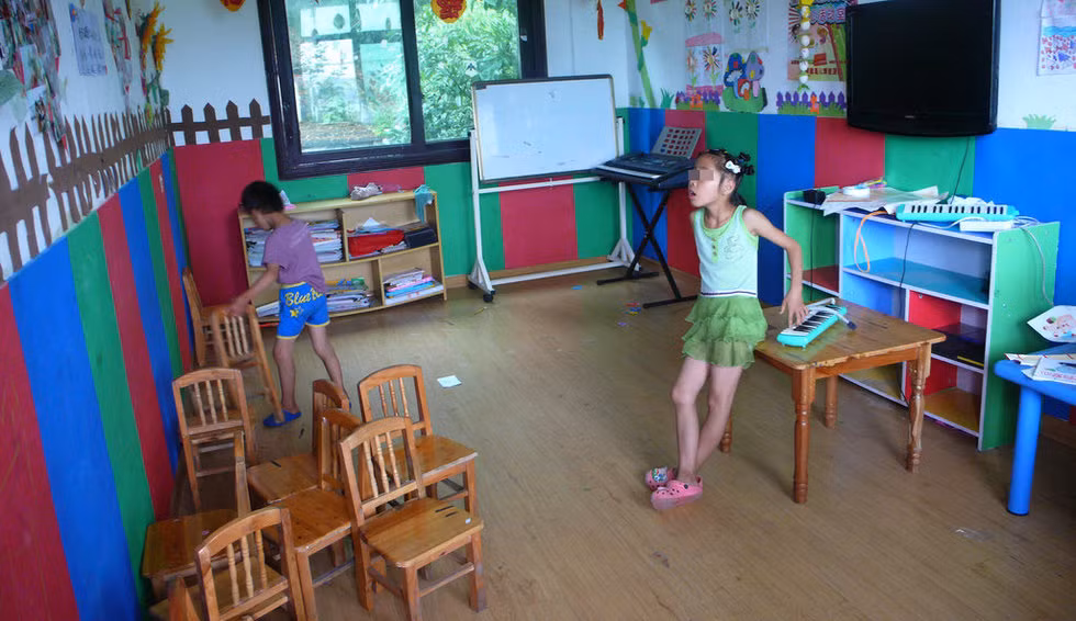 Một gian phòng đồ chơi của viện phúc lợi xã hội Thương Nam