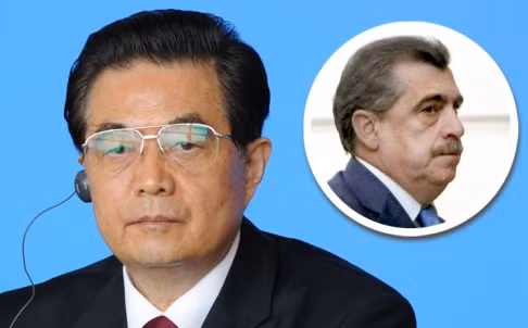 Cựu Chủ tịch Trung Quốc Hồ Cẩm Đào và thẩm phán Tây Ban Nha Ismael Moreno.