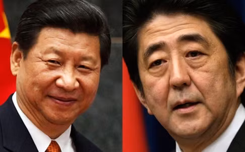 Chủ tịch nước Trung Quốc Tập Cận Bình và Thủ tướng Nhật Bản Shinzo Abe. Chủ tịch nước Trung Quốc Tập Cận Bình và Thủ tướng Nhật Bản Shinzo Abe.