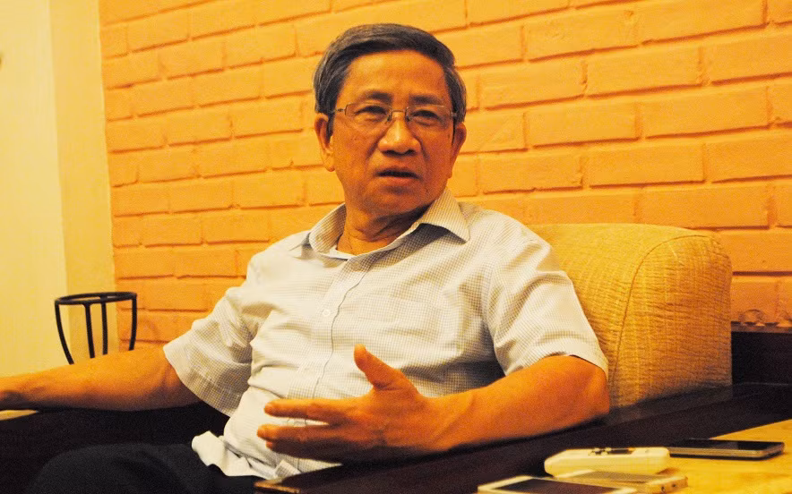 Giáo sư Nguyễn Minh Thuyết thông tin, nội dung đề xuất của Bộ Giáo dục và Đào tạo gồm hai điểm (Ảnh: Giáo sư Nguyễn Minh Thuyết cung cấp)