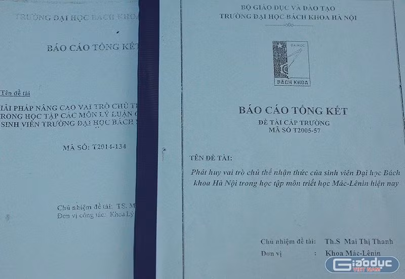 Hai đề tài được xác nhận là trùng lặp nhau đến 32,42% (ảnh Trinh Phúc). Hai đề tài được xác nhận là trùng lặp nhau đến 32,42% (ảnh Trinh Phúc).