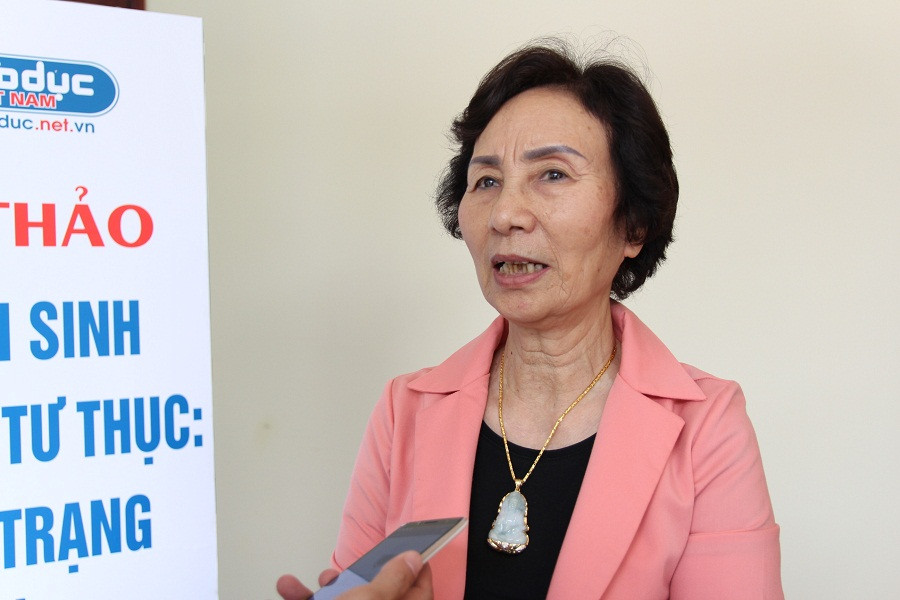 Phó Giáo sư Bùi Thị An. Ảnh: Trinh Phúc.