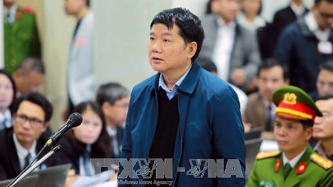 Ông Đinh La Thăng không thừa nhận chỉ đạo cấp dưới làm trái luật (ảnh nguồn TTXVN).