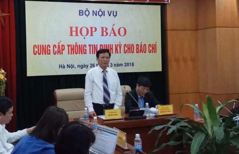 Thứ trưởng Nguyễn Duy Thăng chủ trì buổi họp báo (ảnh Trinh Phúc). Thứ trưởng Nguyễn Duy Thăng chủ trì buổi họp báo (ảnh Trinh Phúc).