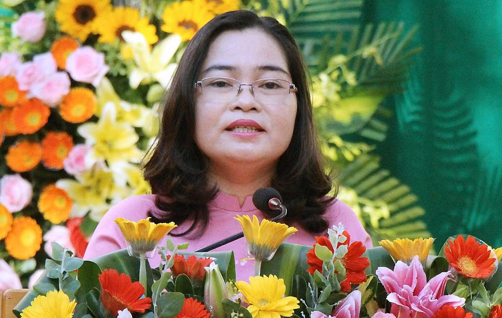 Bà Trần Hồng Thắm – nguyên Giám đốc Sở Giáo dục và Đào tạo thành phố Cần Thơ sau những sai phạm đã phải chịu hình thức kỉ luật Cảnh cáo. (Ảnh: CT)