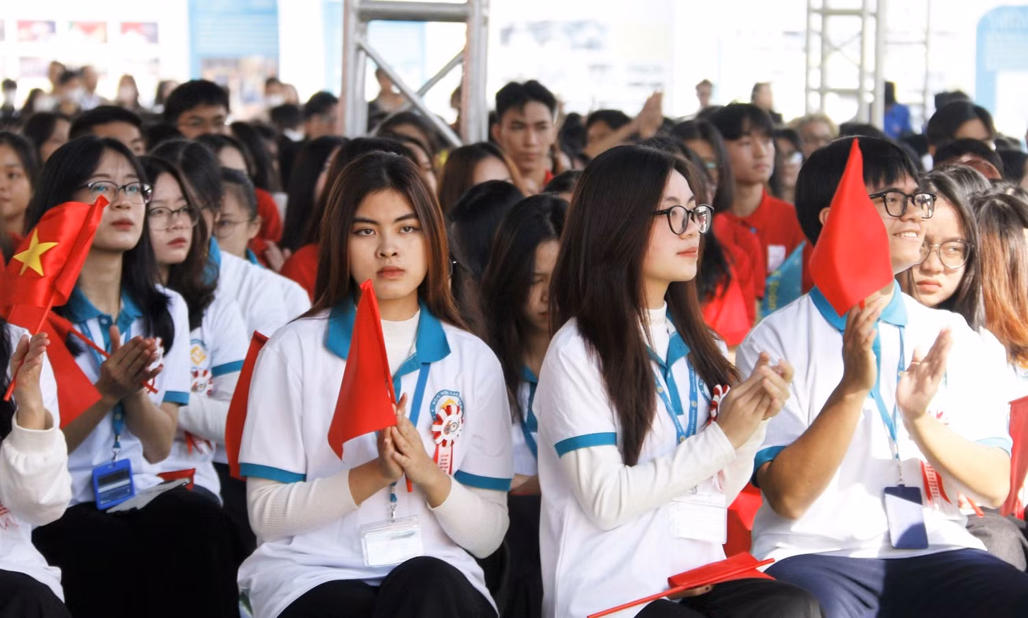 Sinh viên Học viện Tài chính. Ảnh: Mộc Trà. Sinh viên Học viện Tài chính. Ảnh: Mộc Trà.