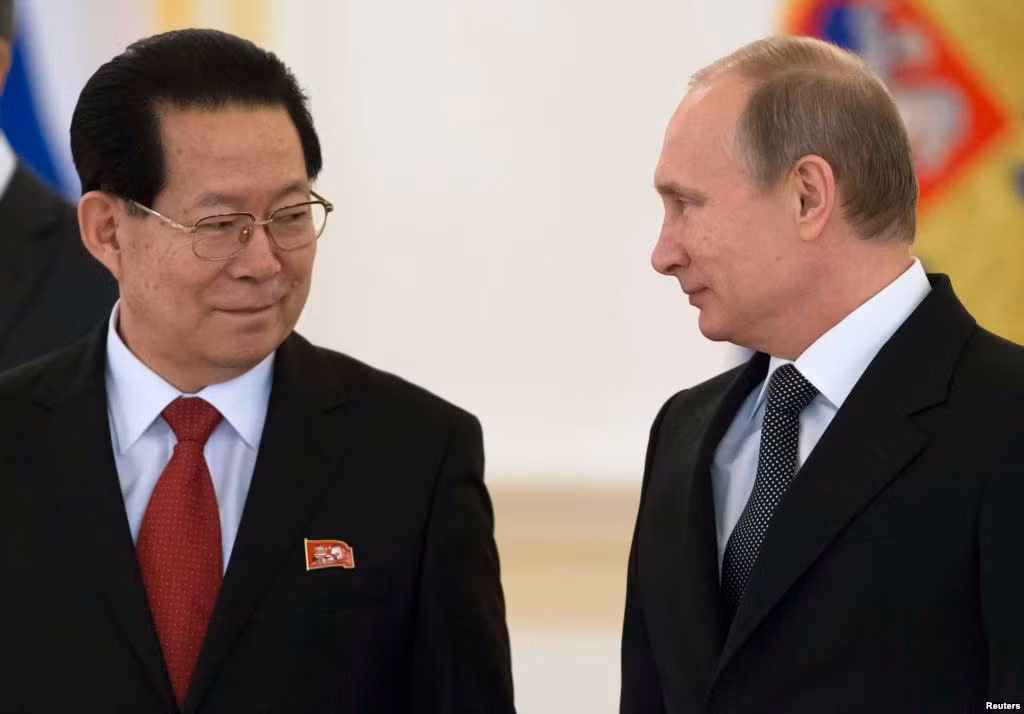Một quan chức cấp cao Triều Tiên sang Nga hội kiến Tổng thống Vladimir Putin, ảnh: Reuters.