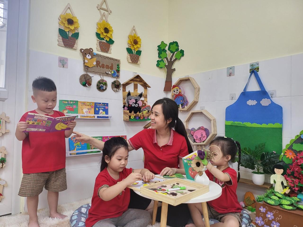 Học sinh Trường Mẫu giáo Kim Đồng 1 (quận Lê Chân, Hải Phòng) được chăm sóc, giáo dục tốt (Ảnh: Lã Tiến)