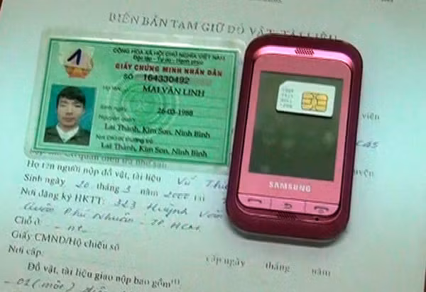Tang vật và biên bản khai cung của Mai Văn Linh tại cơ quan điều tra