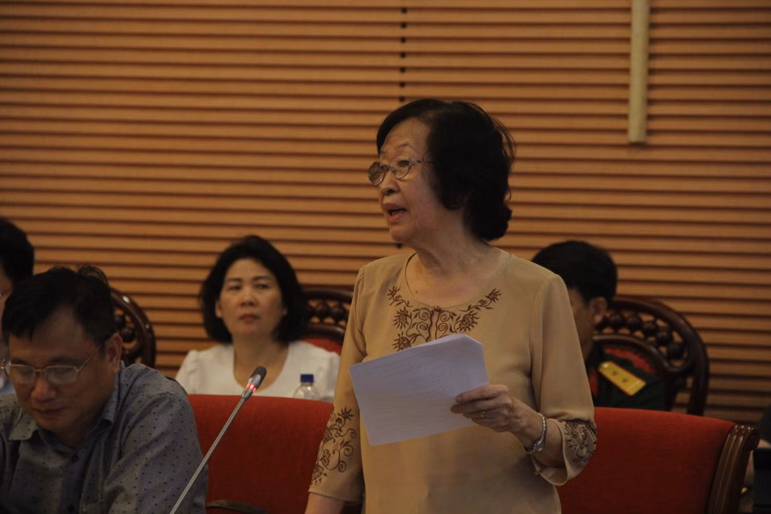 Phó Giáo sư, Tiến sĩ Trần Thị Tâm Đan phát biểu tại hội nghị. (Ảnh: Đỗ Thơm) Phó Giáo sư, Tiến sĩ Trần Thị Tâm Đan phát biểu tại hội nghị. (Ảnh: Đỗ Thơm)