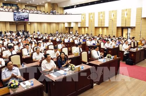 Kỳ họp thứ 7 của Hội đồng Nhân dân Thành phố Hà Nội sẽ xem xét nhiều nội dung quan trọng. Ảnh minh họa: TTXVN Kỳ họp thứ 7 của Hội đồng Nhân dân Thành phố Hà Nội sẽ xem xét nhiều nội dung quan trọng. Ảnh minh họa: TTXVN
