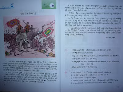 Nội dung câu chuyện về Hai Bà Trưng đánh giặc trong sách Tiếng Việt lớp 3