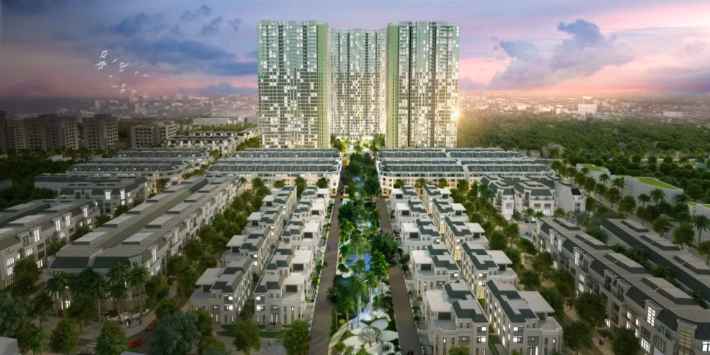 Phối cảnh Khu đô thị Vinhome Gardenia (Vinhomes Mỹ Đình) là tổ hợp dự án căn hộ cao cấp, văn phòng