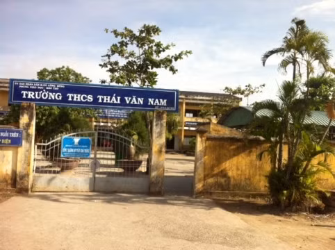 Trường THCS Thái Văn Nam - huyện Gò Công Đông, tỉnh Tiền Giang (ảnh: T.P)