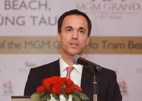 Tổng giám đốc Điều hành dự án Hồ Tràm Strip, ông Lloyd Nathan: "Chúng tôi không chịu áp lực cạnh tranh nào khi triển khai dự án. Ảnh: T.V Tổng giám đốc Điều hành dự án Hồ Tràm Strip, ông Lloyd Nathan: "Chúng tôi không chịu áp lực cạnh tranh nào khi triển khai dự án. Ảnh: T.V