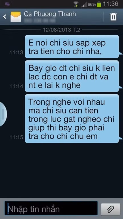Thúy Vy đã nhiều lần nhắn tin cho Phương Thanh, nhưng cuối cùng nhận được câu trả lời "Ai muốn đâm, chém gì Siu thì cứ làm đi" Thúy Vy đã nhiều lần nhắn tin cho Phương Thanh, nhưng cuối cùng nhận được câu trả lời "Ai muốn đâm, chém gì Siu thì cứ làm đi"