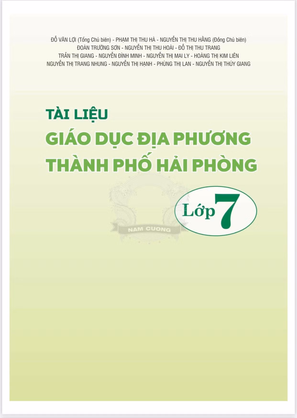 Cuốn tài liệu Giáo dục địa phương lớp 7 mới được gửi tới các nhà trường ở dạng PDF (Ảnh: Lã Tiến)
