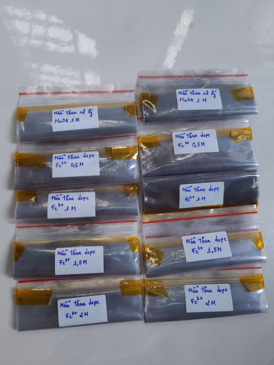 Những sản phẩm Lục Bình được ứng dụng xử lý nguồn nước bên trên vẫn chưa phải là sản phẩm tốt nhất, hiện thời sản phẩm đang được tiến hành nâng cao chất lượng liên tục. Trong hình ảnh là kiểm nghiệm việc thu hồi than sau khi xử lý nước bằng từ tính, nhằm hướng tới những ứng dụng trong y tế trong tương lai.