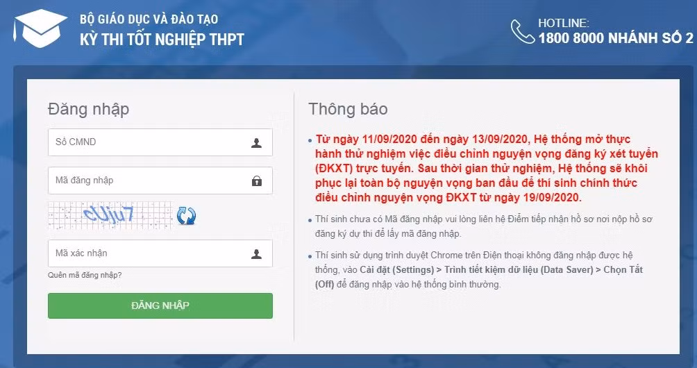 Thí sinh truy cập vào Website: http://thisinh.thitotnghiepthpt.edu.vn/ Thí sinh truy cập vào Website: http://thisinh.thitotnghiepthpt.edu.vn/
