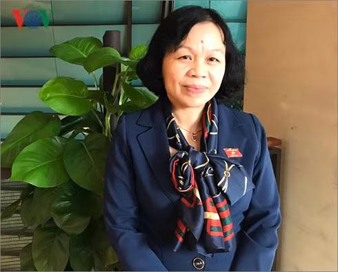 Đại biểu Nguyễn Thị Mai Hoa. Ảnh: VOV.vn Đại biểu Nguyễn Thị Mai Hoa. Ảnh: VOV.vn