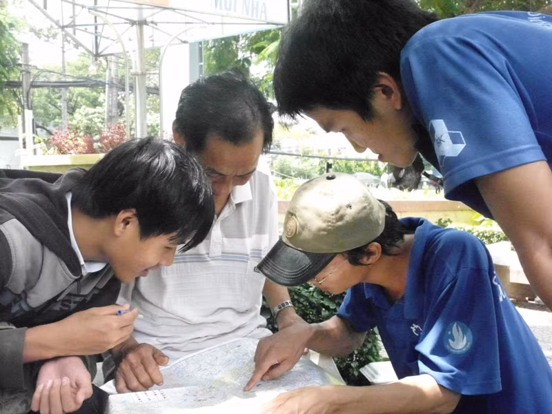 Bố, con tranh thủ dò tìm đường tại TP.HCM.