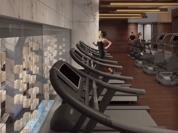 Ngoài ra, One57 còn có một trung tâm thể dục thẩm mỹ và phòng tập yoga. Nếu thích, người dân ở đây cũng có thể sử dụng câu lạc bộ sức khỏe và khu spa sang trọng của khách sạn phía dưới.