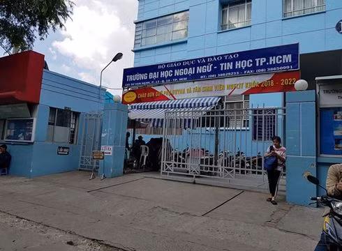 Trường Đại học Ngoại ngữ và Tin học Thành phố Hồ Chí Minh ở đường Sư Vạn Hạnh, quận 10 (ảnh: P.L)